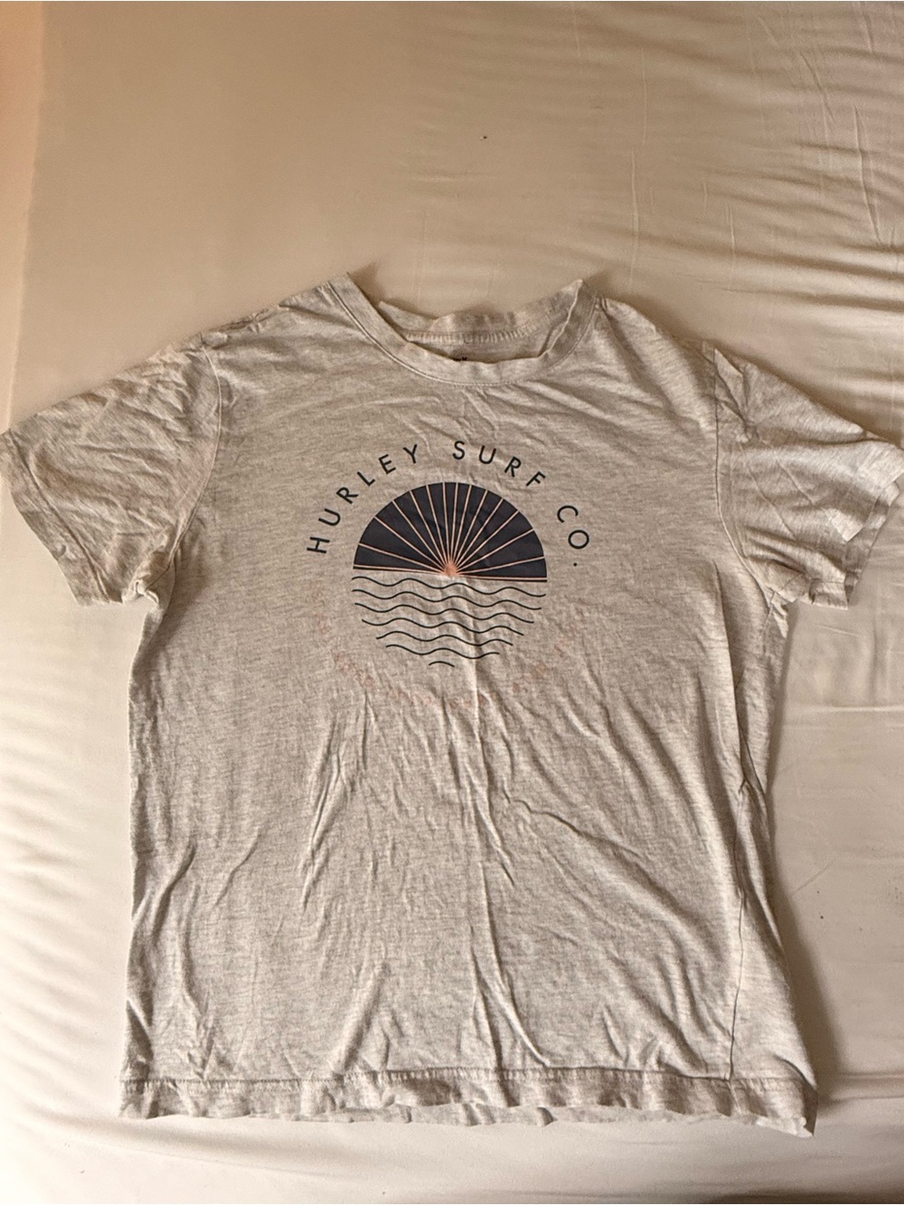 Hurley Cream Short Sleeve Surf Co. Graphic Tee
